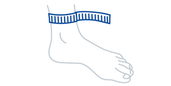 Ankle Circumference Measurement Diagram