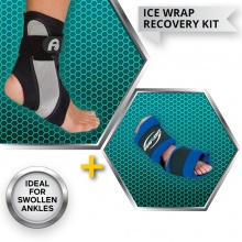 Aircast A60 and DuraSoft Ankle Ice Wrap Recovery Kit