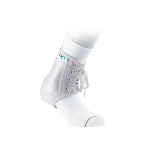 Ultimate Performance Laced Football Ankle Support (White)